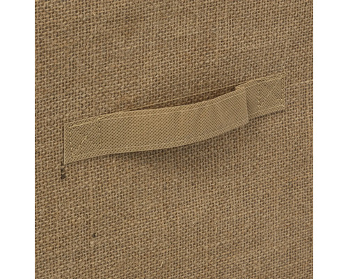 Detailansicht einer Textilaufbewahrungsbox mit Tragegriff