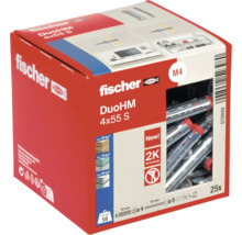 Fischer DuoHM 4x55 S Dübel, 25 Stück in einer Packung