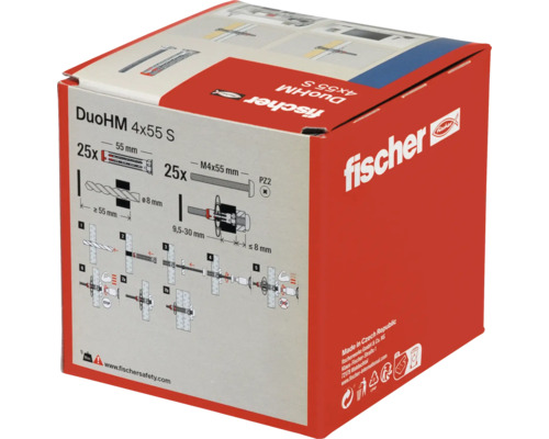 Verpackung Fischer Dübel DuoHM 4x55 S