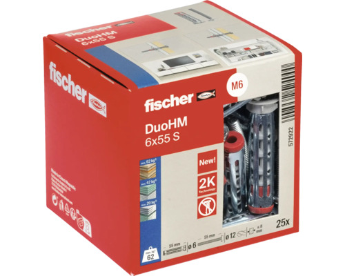 Fischer DuoHM 6x55 S Metalldübel 25er Packung