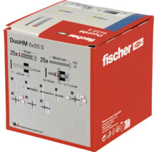 Fischer DuoHM 6x55 S Dübel, 25 Stück, Verpackung