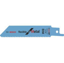 Bosch Säbelsägeblatt S 522 BF Flexible for Metal, Bimetall, 100 Millimeter Länge, 14 Zähne pro Zoll, hergestellt in der Schweiz.