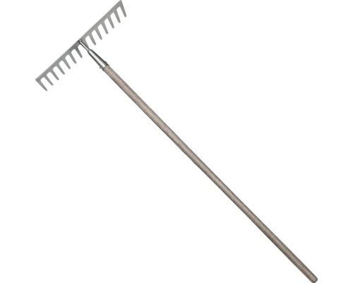 Gartenrechen mit Holzstiel und Metallzinken