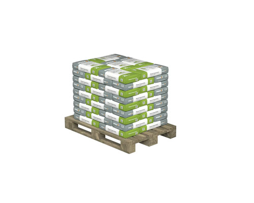 Palette mit mehreren Säcken Putzmörtel