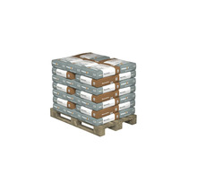 Palette mit Mauermörtel Säcken