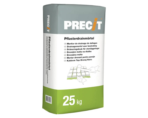 Sack Pflasterdrainmörtel mit 25 Kilogramm Inhalt