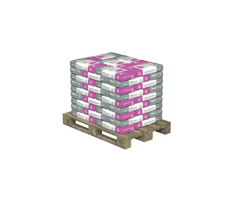 Palette mit Säcken von Estrich