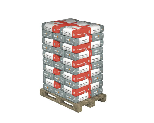 Palette mit Säcken Thermoputz 45 Liter