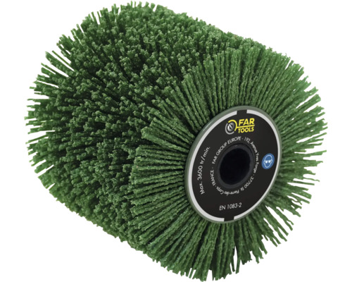 Tellerbürste aus Kunststoffborsten für Schleifmaschine