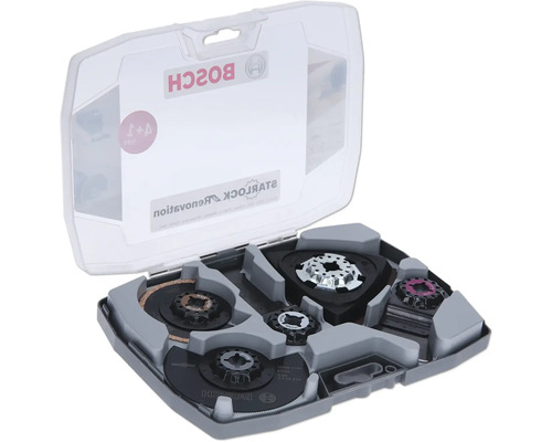 Bosch Starlock Oszillierer-Zubehörset in geöffnetem Koffer