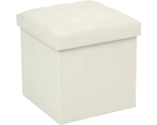 Quadratischer Hocker mit Stauraum