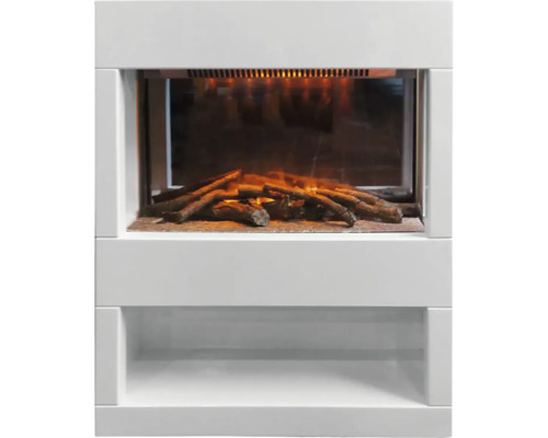 Elektrischer Kamin mit Holzeffekt und Rahmen