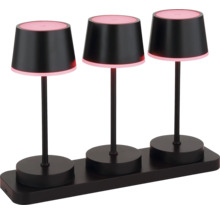 Drei Tischleuchten auf einer Basis