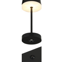 Schwarze Tischleuchte mit Schirm