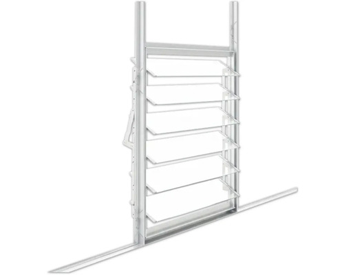 Lamellenfenster mit klaren Lamellen