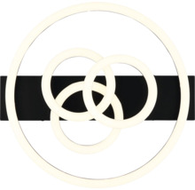 LED-Wandleuchte mit kreisförmigem Design