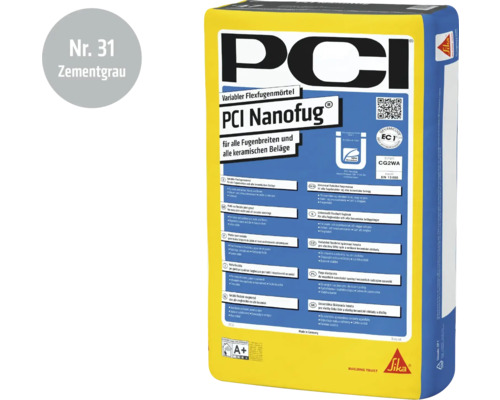 Flexfugenmörtel PCI Nanofug für alle Fugenbreiten und keramischen Beläge in Zementgrau