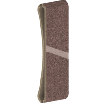 Brauner Teppich mit Textilstruktur und rutschfester Rückseite