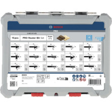 Bosch Pro Router Bit Set mit 15 Teilen, 8 Millimeter