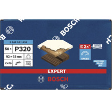 Bosch Expert Schleifblatt Set, Körnung P320, 93x93mm, 50 Stück