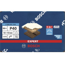 Bosch Expert Schleifblätter, 50 Stück, Körnung P40, 93x93 Millimeter