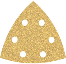 Dreieckiges Schleifpapier mit Löchern zur Staubabsaugung