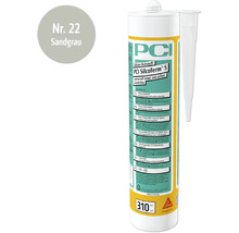PCI Silcoferm S Silikon Dichtstoff, Farbe Sandgrau, 310 ml
