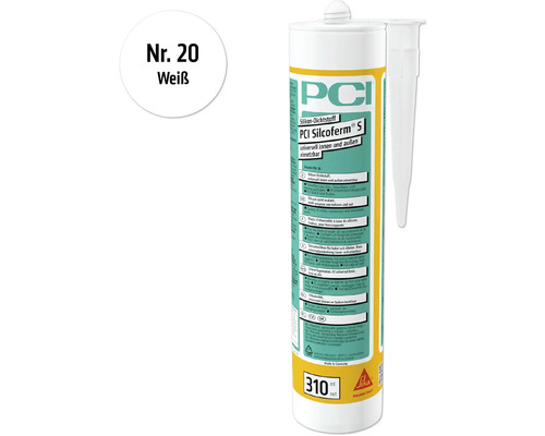 PCI Silcoferm S Silikon Dichtstoff, geeignet für innen und außen, 310 ml