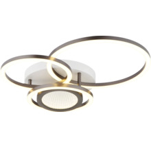 Deckenleuchte mit drei Ringen und LED-Beleuchtung