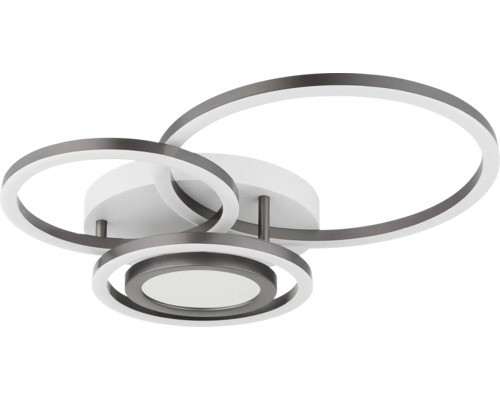 Deckenleuchte mit drei Ringen und LED-Beleuchtung