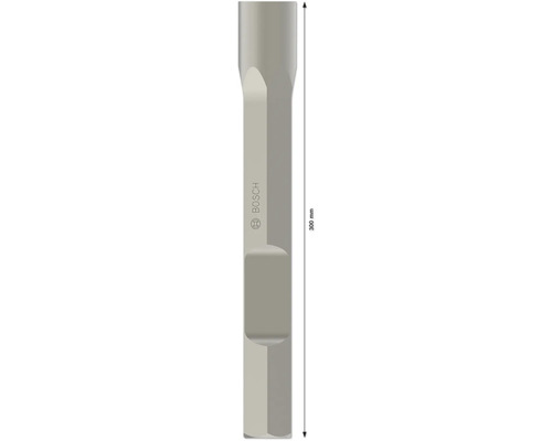 Bosch Meißel aus Metall mit einer Gesamtlänge von 300 Millimetern.