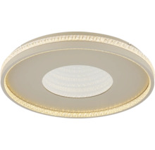 Runde Deckenleuchte mit Kristallverzierungen