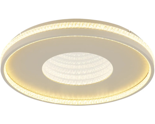 Runde Deckenleuchte mit Kristallakzenten