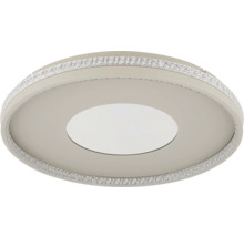 Runde Deckenleuchte mit Kristallverzierung