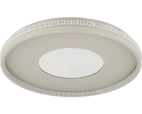 Runde Deckenleuchte mit Kristallverzierung