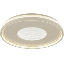 Runde Deckenleuchte mit Kristallelementen