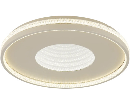 Runde Deckenleuchte mit Kristallelementen