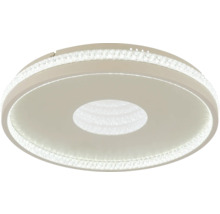 Runde Deckenleuchte mit LED-Beleuchtung und dekorativen Elementen