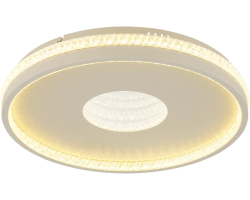 Runde Deckenleuchte mit Kristallverzierungen