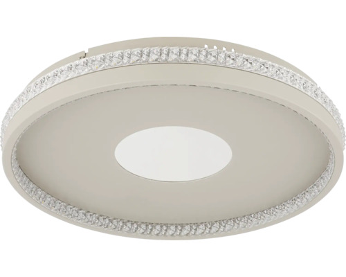 Runde Deckenleuchte mit Kristallverzierungen