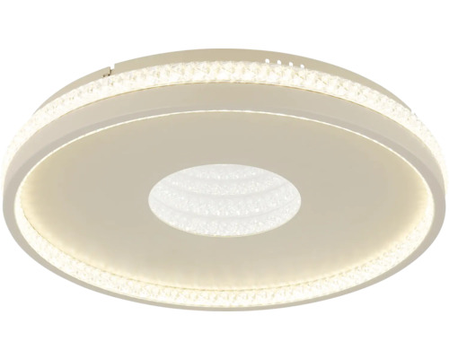 Runde LED Deckenleuchte mit Kristalldekor