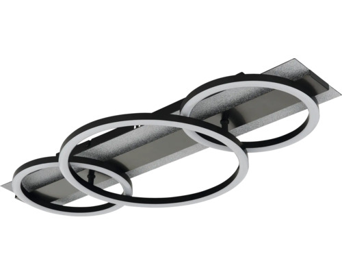 Deckenleuchte mit drei Ringen und LED-Beleuchtung