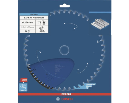 Bosch Expert Aluminium Sägeblatt, Durchmesser 250 Millimeter