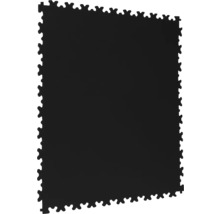 Schwarze Puzzleteppichfliese