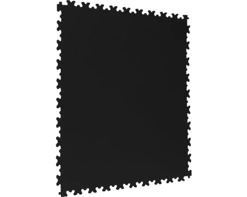 Schwarze Puzzleteppichfliese