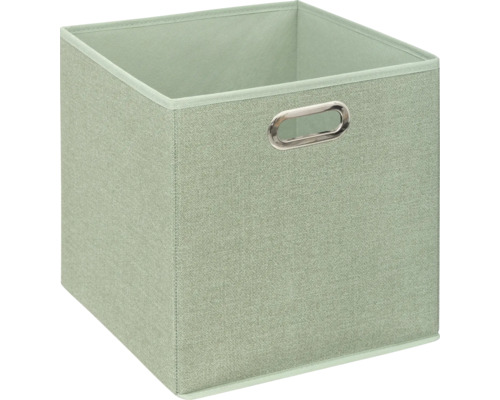 Aufbewahrungsbox 31x31x31 cm Stoff salbei Quadratische Aufbewahrungsbox mit Griff