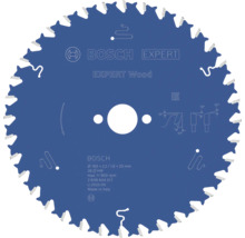 Bosch Kreissägeblatt Expert Wood, Durchmesser 160 Millimeter, Bohrung 20 Millimeter, 36 Zähne, für Holz.