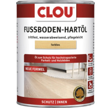 CLOU Fussboden-Hartöl farblos, trittfest und wasserabweisend für Parkett und Holzböden im Innenbereich.