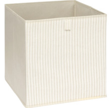 Quadratische Aufbewahrungsbox mit Streifenmuster