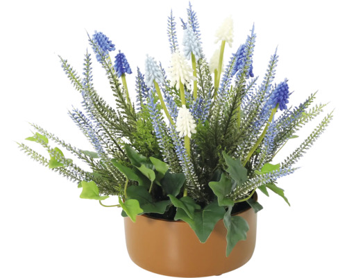 Dekorative Kunstblumen in einem Topf